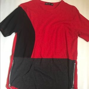 Track23 Red, Black, Gray, Men’s Tee